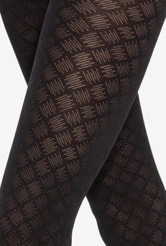 Collant fantasia jacquard Loretta 149 50 den taglie plus