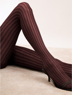 Collant colorati fantasia righe verticali 30 den Colour Story