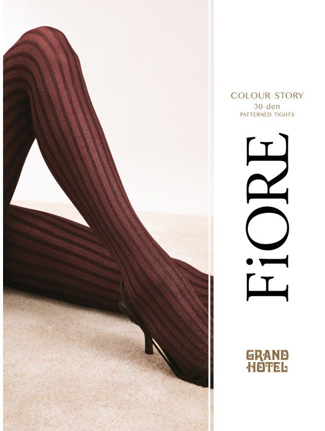 Collant colorati fantasia righe verticali 30 den Colour Story