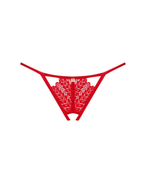 Perizoma aperto rosso Ingridia