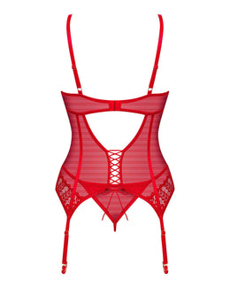 Corsetto rosso in pizzo Ingridia