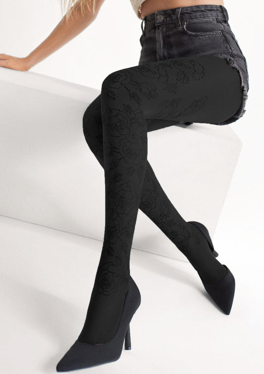 Collant coprenti fantasia print floreale Grace B04 40 den