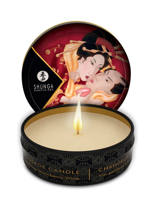Candela massaggio erotico Spumante alla fragola