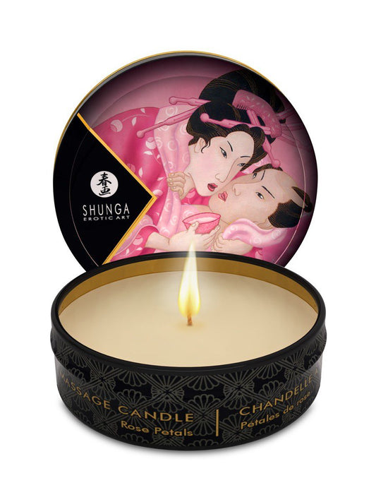 Candela massaggio erotico Petali di Rosa