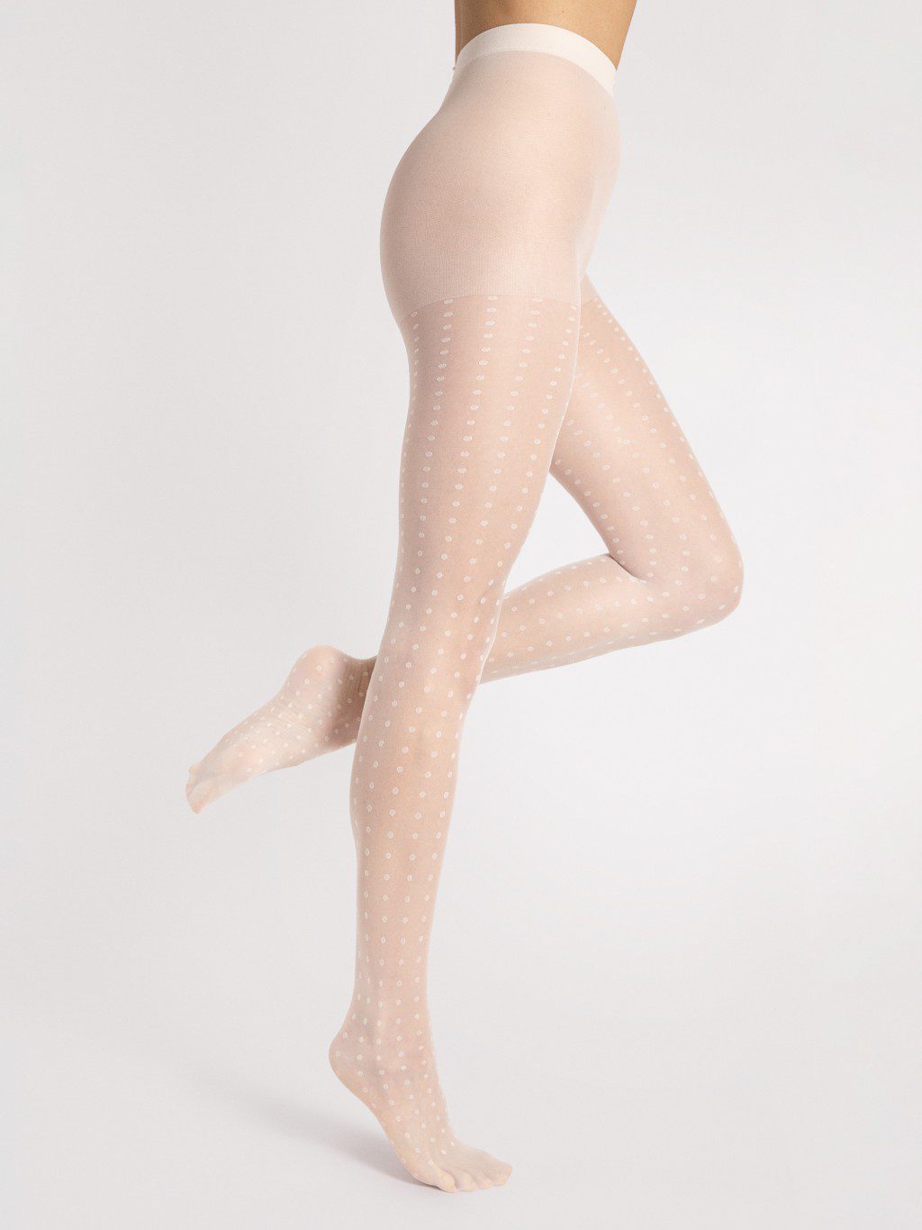 Collant velato fantasia a pois 15 den Charlize taglie plus