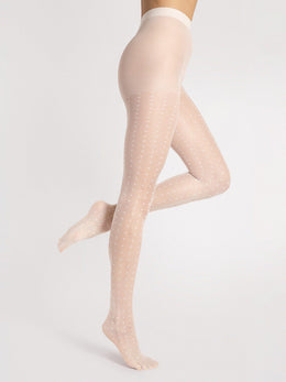 Collant velato fantasia a pois 15 den Charlize taglie plus