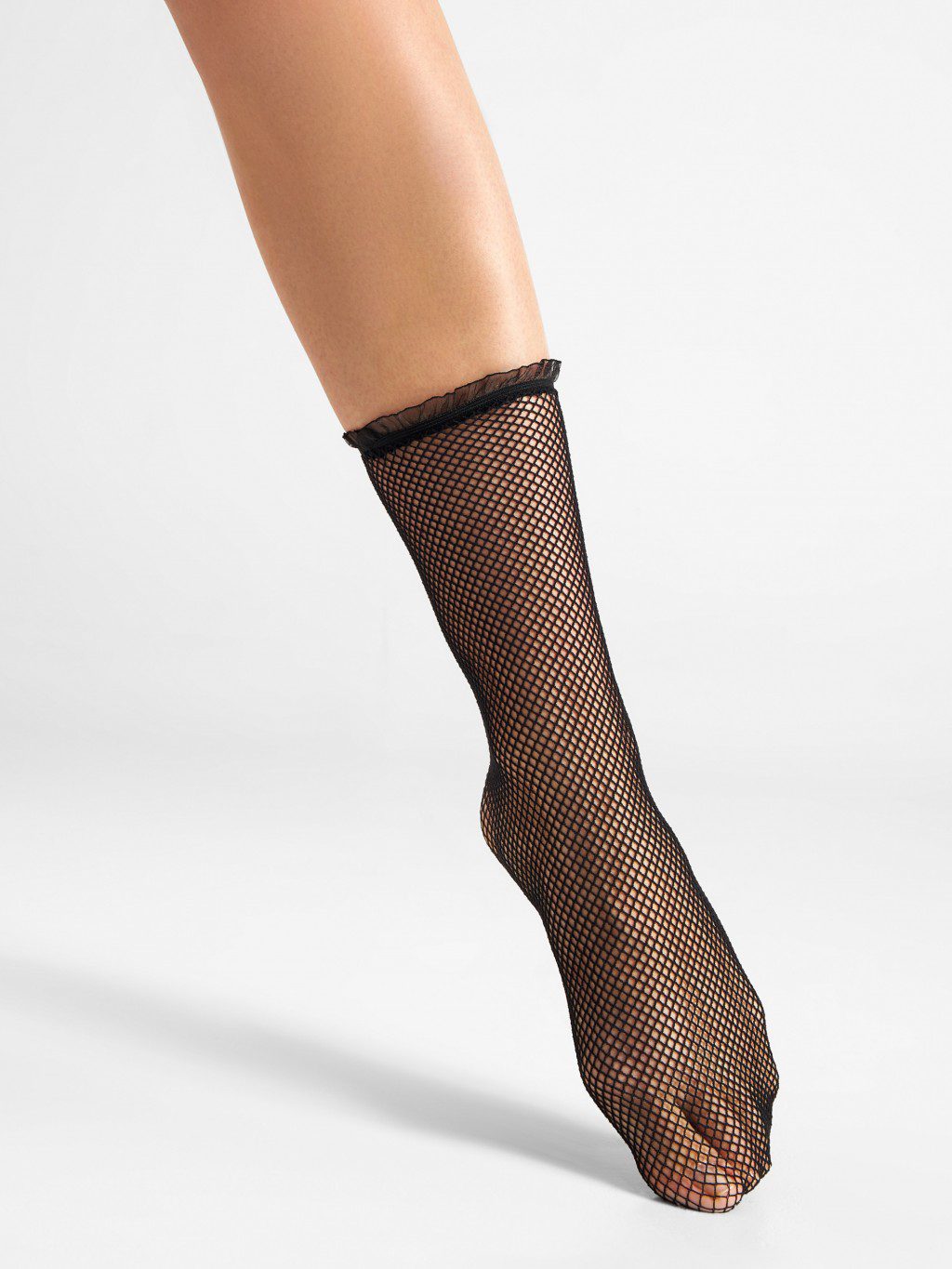 Calzini a rete con polsino in tulle Bea
