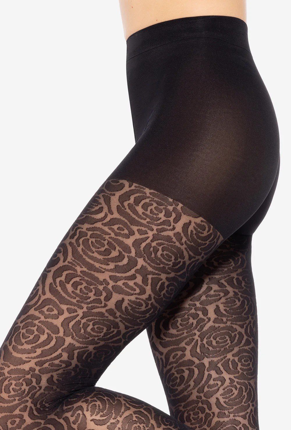 Collant fantasia floreale 30 den Floral 03 taglie plus