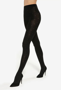Collant a pois effetto push up 40 den Modeline 04