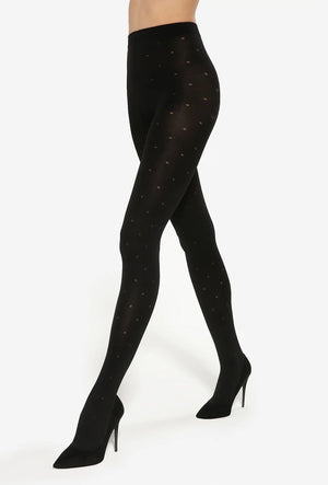 Collant a pois effetto push up 40 den Modeline 04