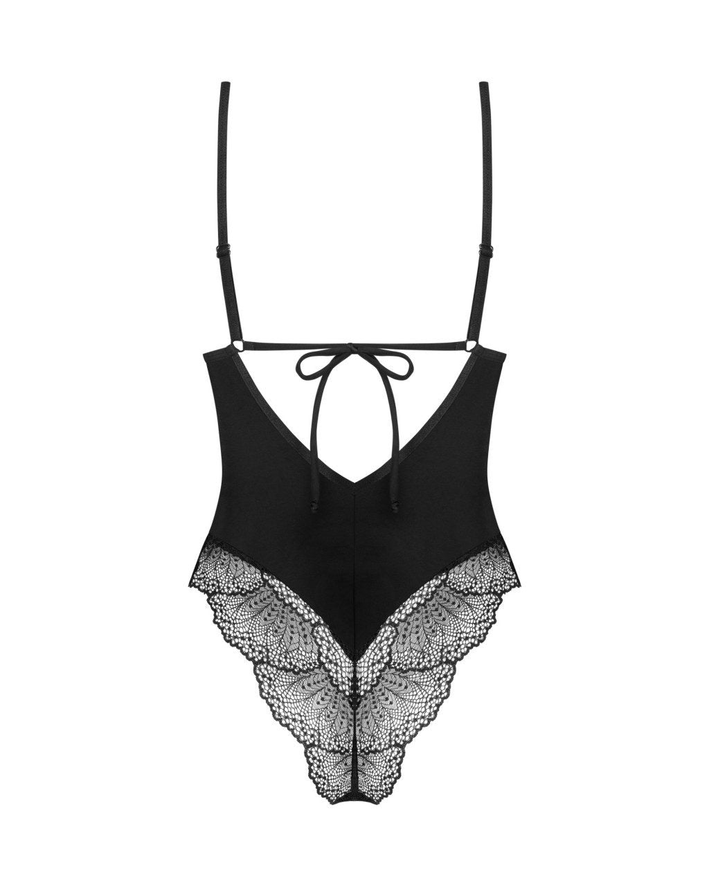 Body a perizoma in pizzo nero Lobellis