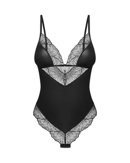 Body a perizoma in pizzo nero Lobellis