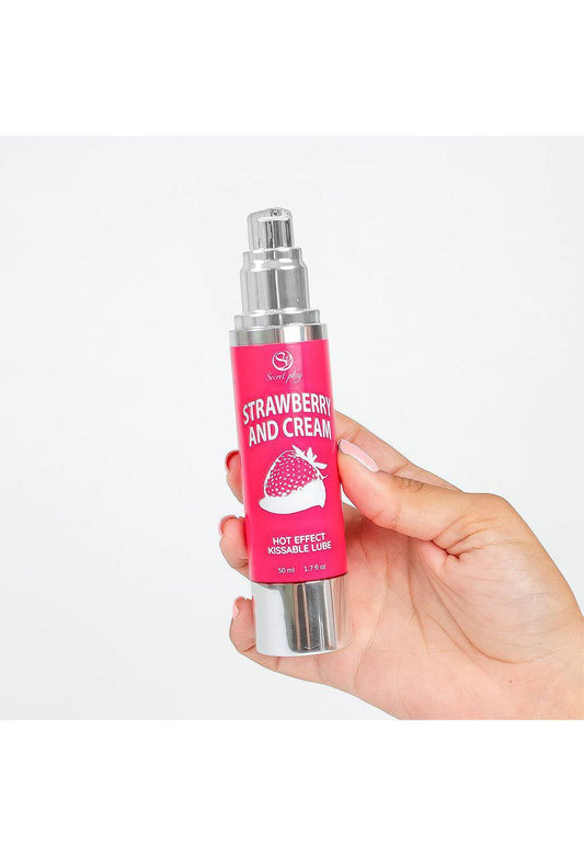 Gel lubrificante effetto caldo gusto fragola e panna 50 ml