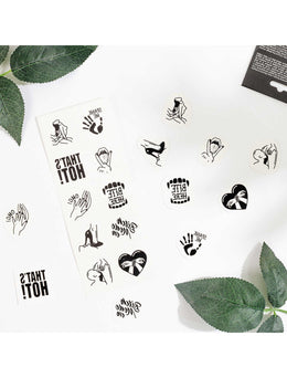 10 tatuaggi adesivi temporanei Chic Tattoo Kinky Collection