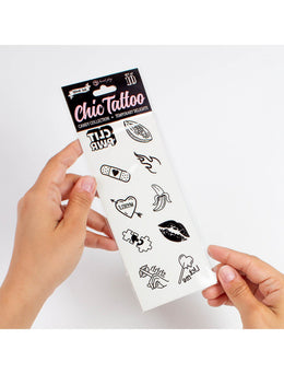 10 tatuaggi adesivi temporanei Chic Tattoo Candy Collection