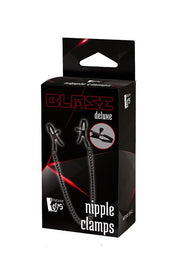 Pinze regolabili per capezzoli con catena nera