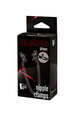Pinze regolabili per capezzoli con catena nera