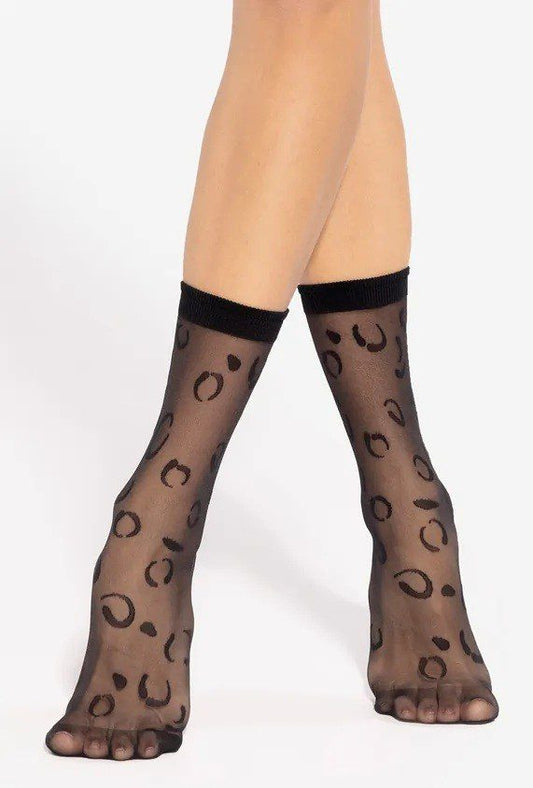 Calzini corti fantasia geometrica 20 den Trendy 15