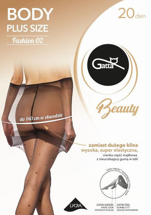 Collant velato fashion plus size 20 den Taglie comode