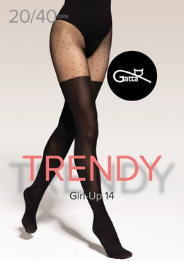 Collant fantasia finte parigine 20/40 den Girl-Up 14
