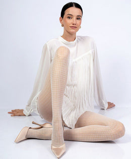 Collant fantasia pied de poule Chicca taglia 5