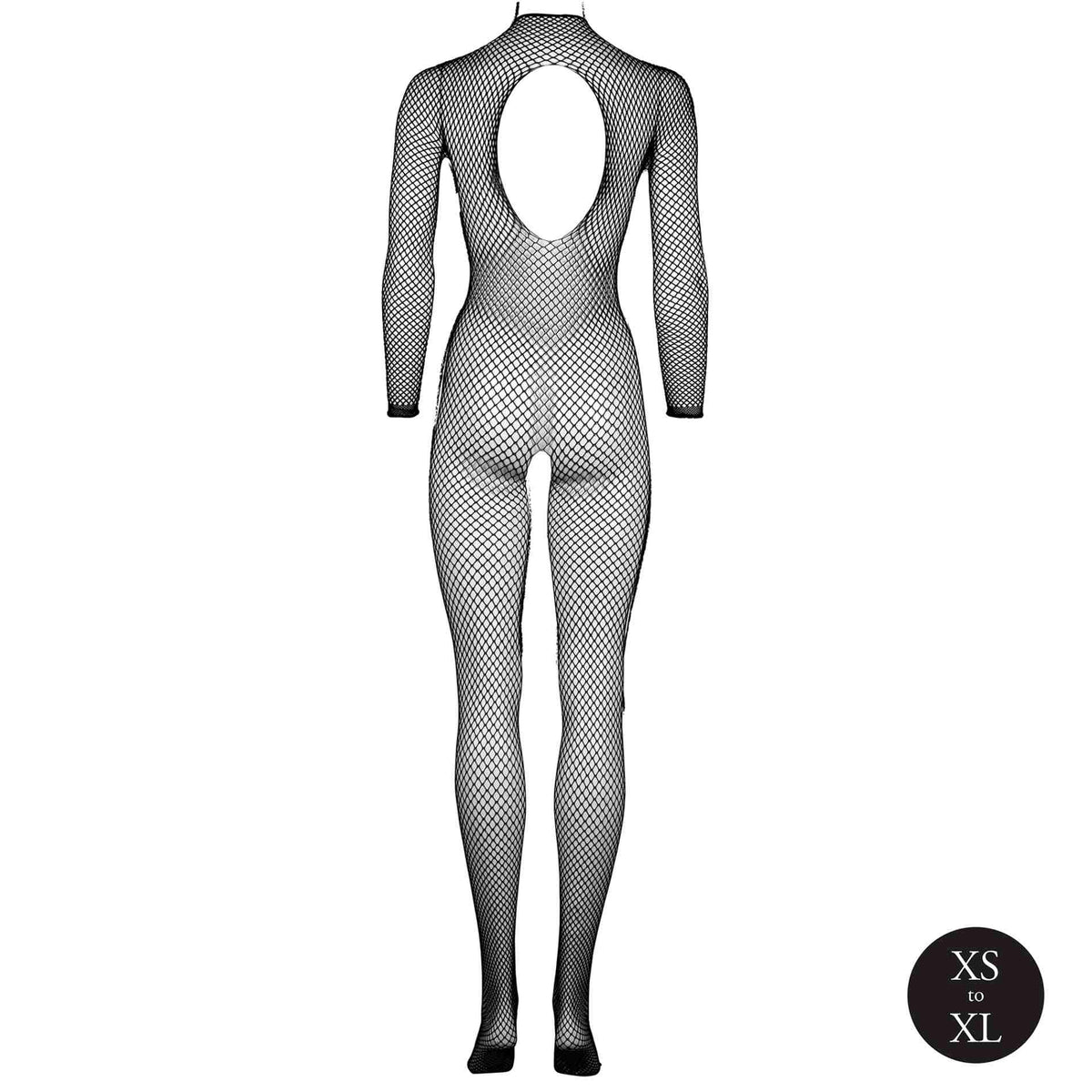 Bodystocking a rete maniche lunghe