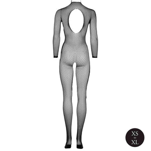 Bodystocking a rete maniche lunghe