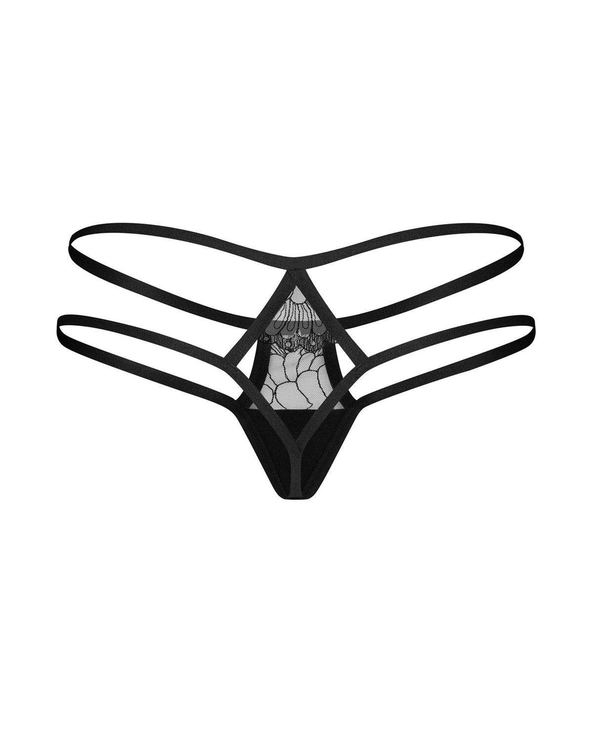 Perizoma in pizzo nero Arrowel