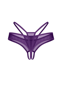 Perizoma viola aperto sotto Vibres