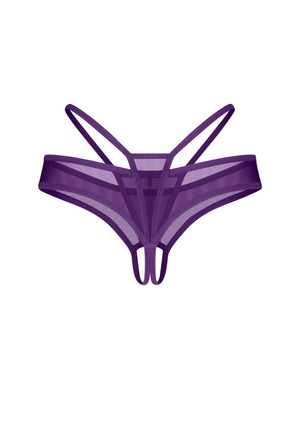 Perizoma viola aperto sotto Vibres