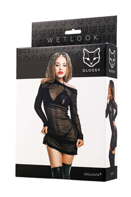 Abito trasparente e completino Wetlook