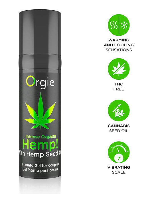 Gel intimo stimolante Intense Orgasm Hemp 15 ml