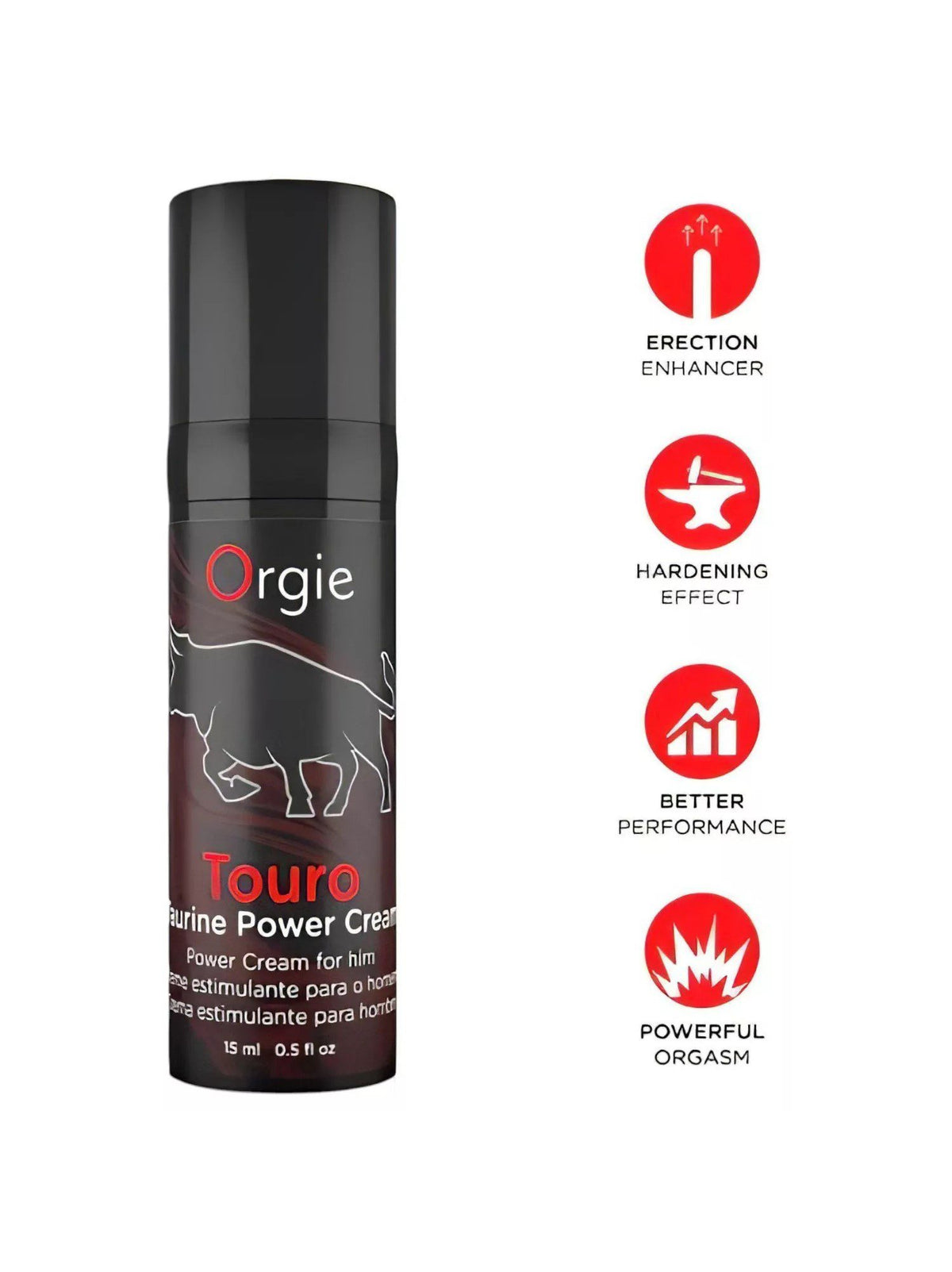 Crema potenziante erezione Touro 15 ml