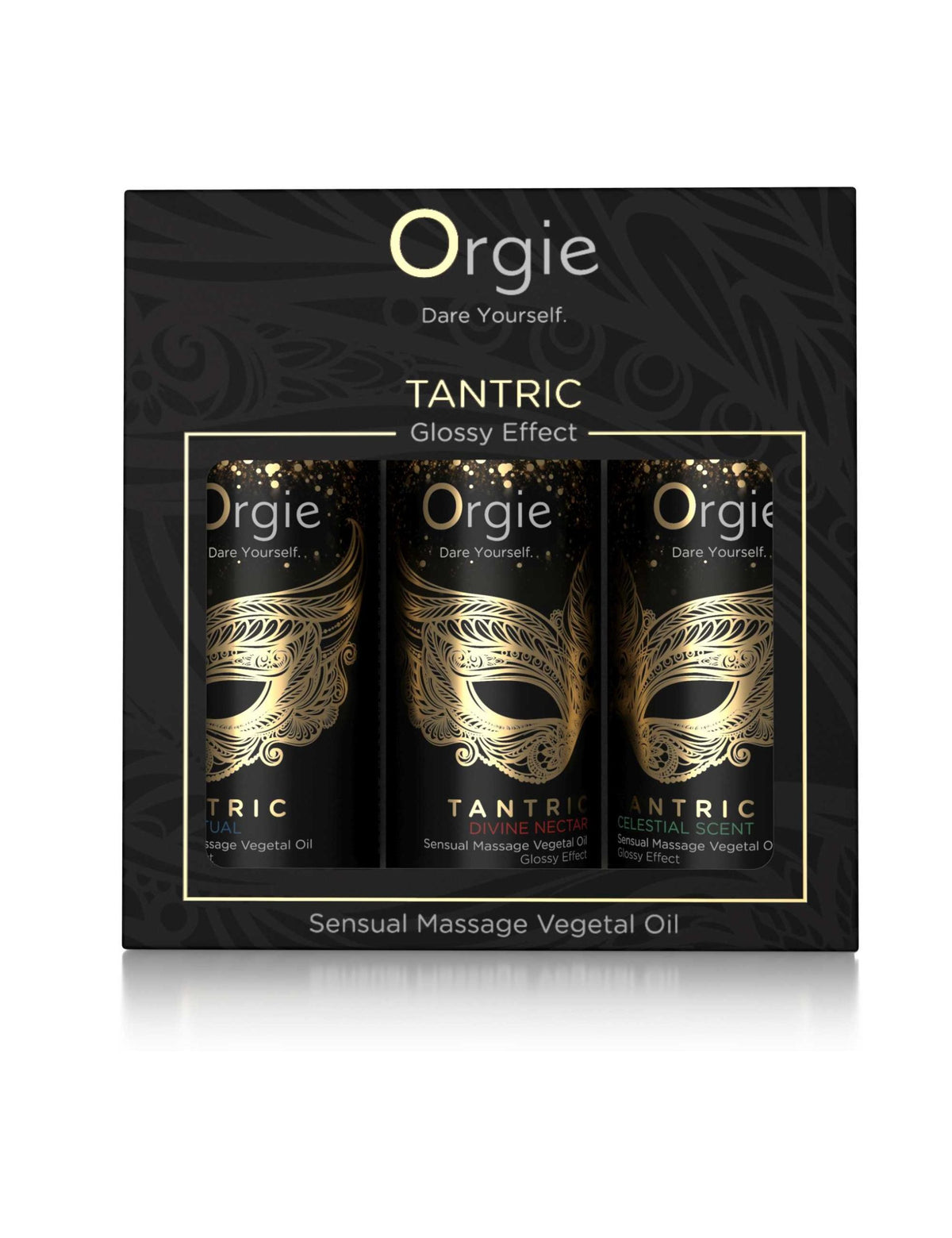 Set 3 oli da massaggio tantrico Glossy effect 3 x 30 ml