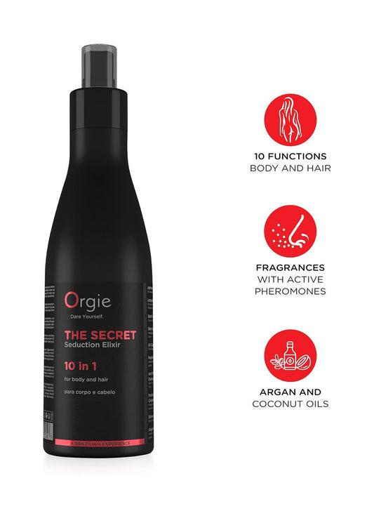 Spray afrodisiaco corpo e capelli The Secret Seduction 10 in 1