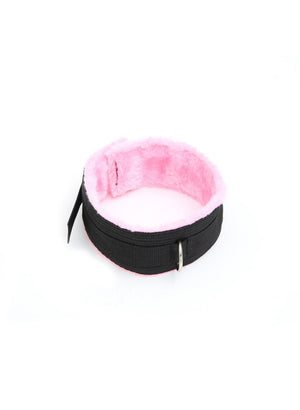 Set soft bondage BDSM 8 pezzi nero rosa