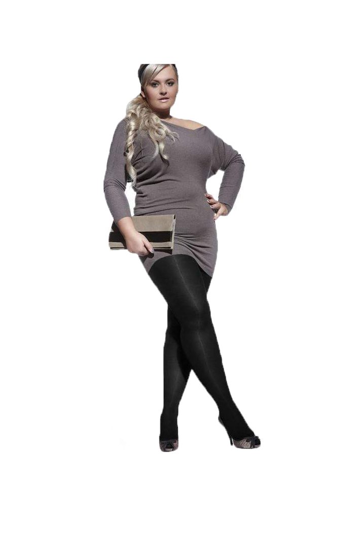 Collant coprente curvy plus size 60 den taglie comode Amy XXL