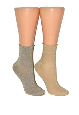 Calzini corti glitter