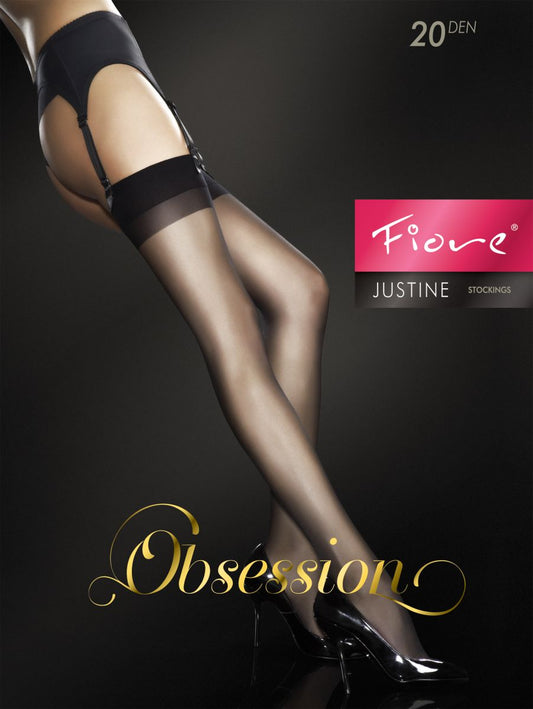 Calze da reggicalze velate 20 den Justine