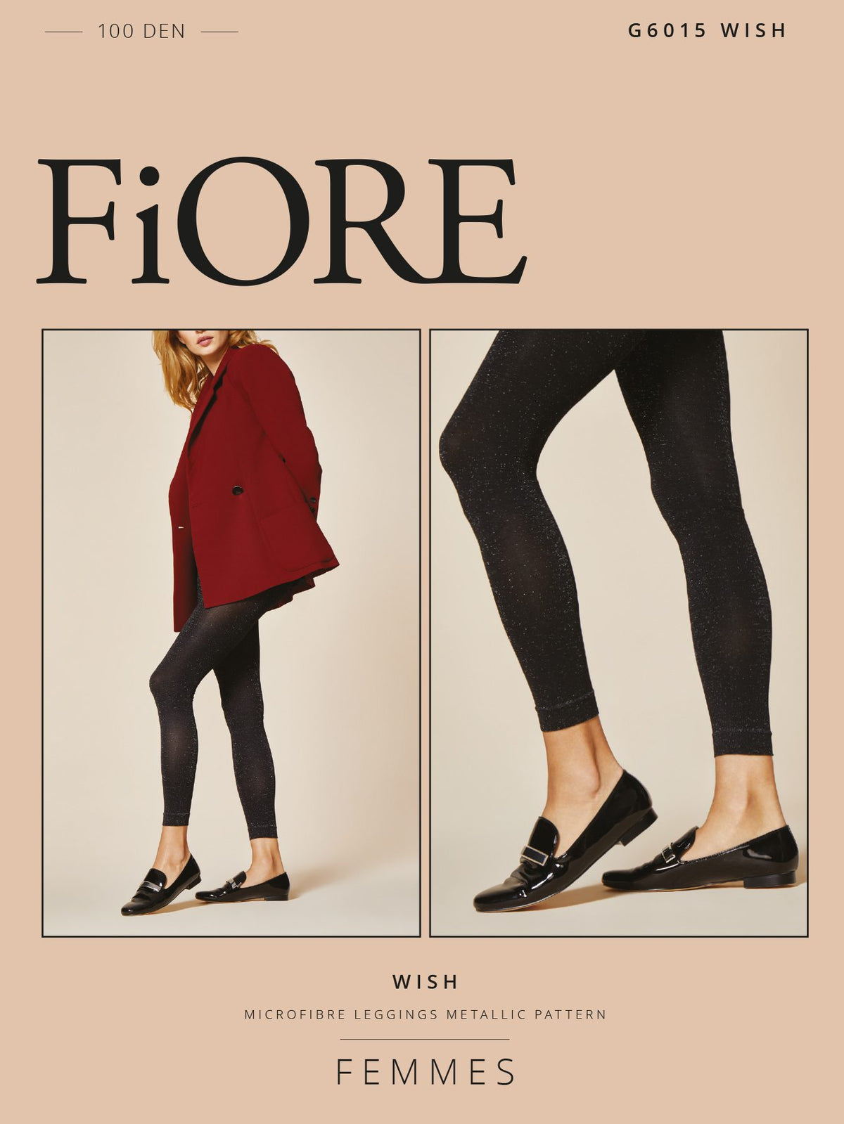 Leggings coprenti glitterati 100 denari