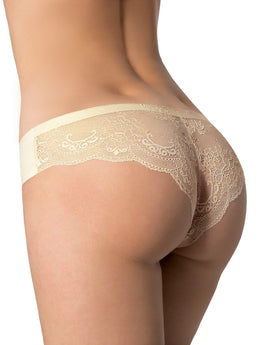 Tanga in pizzo senza cuciture taglio laser