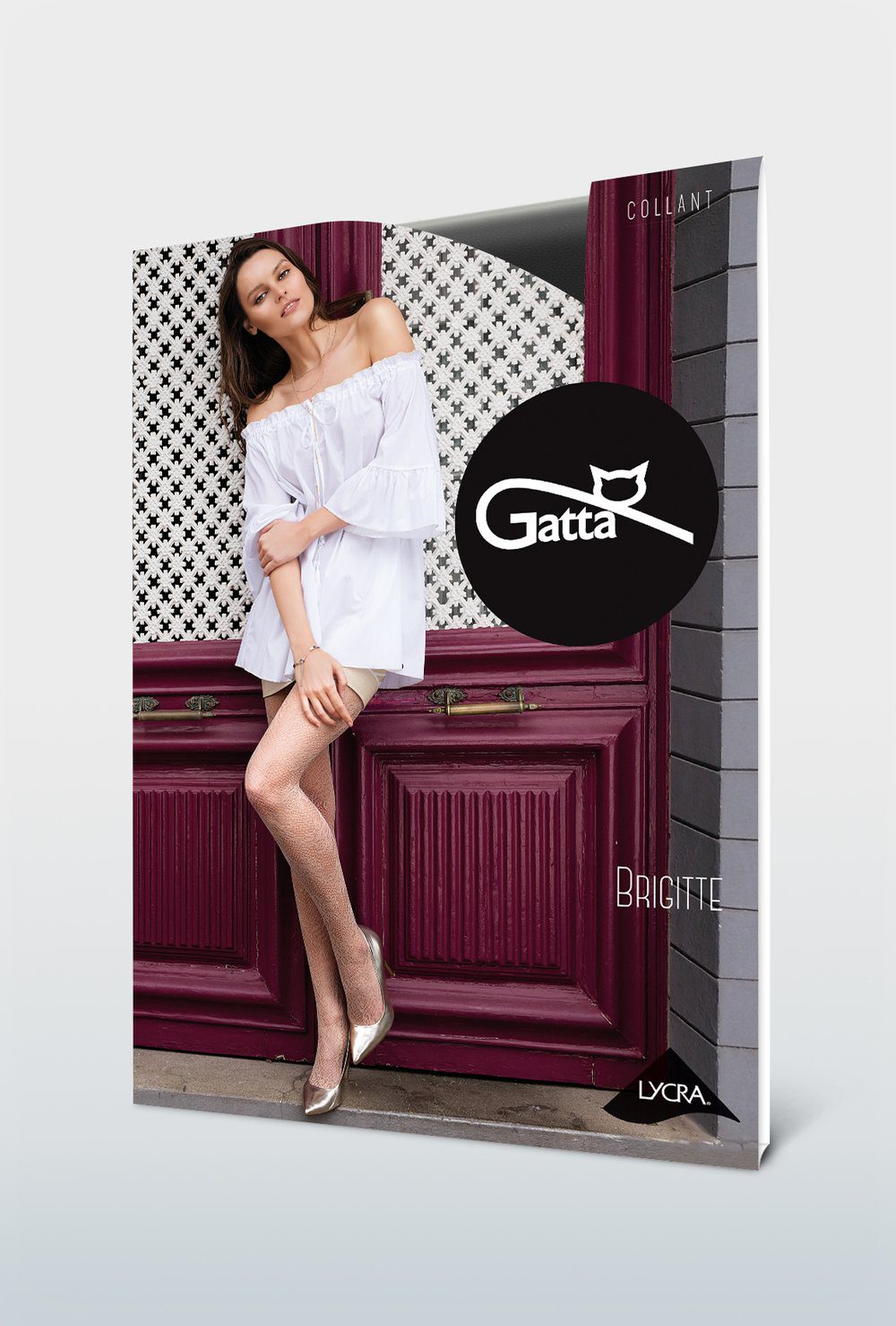 Collant a rete effetto pizzo Brigitte 09