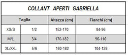 Collant aperto a cavallo con cinturino in pizzo Amira