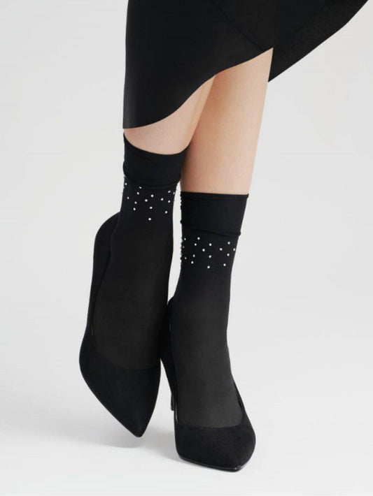 Calzini corti con strass 15 den Circus
