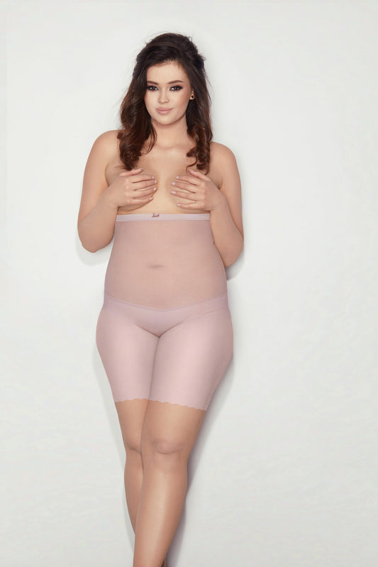 Pantaloncini modellanti Curvy a vita alta con spalline removibili 5XL