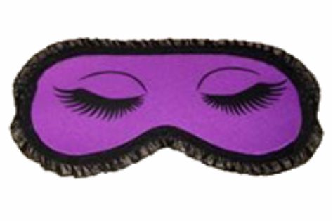 MASCHERINA OCCHI IN COTONE VIOLA